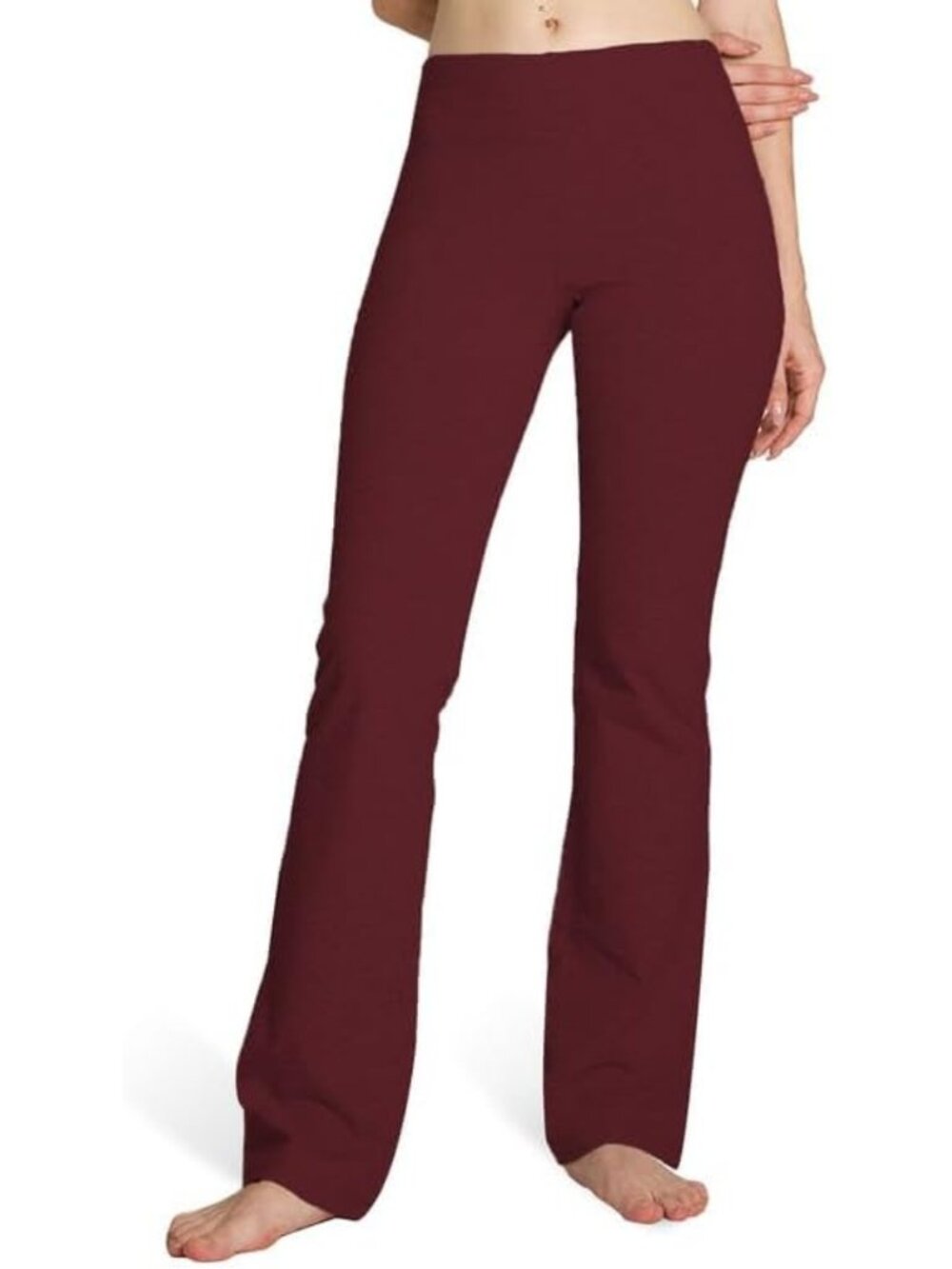 Cotton Bootcut Pants for Women, S-XXXL, 29''-35'' Inseam, with Inner Pocket